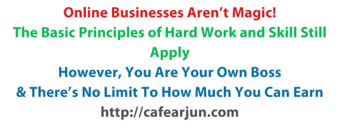 making money online is no magic